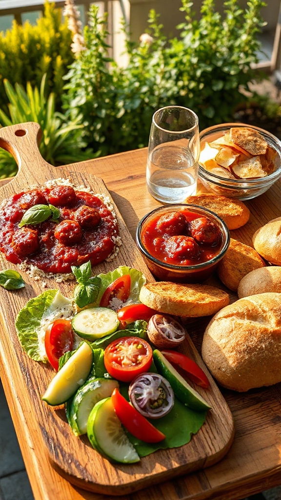 make your own meatball sandwich