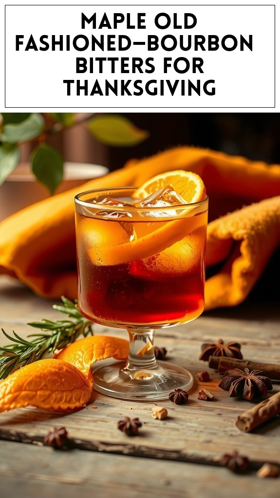 Maple Old Fashioned—Bourbon & Bitters for Thanksgiving
