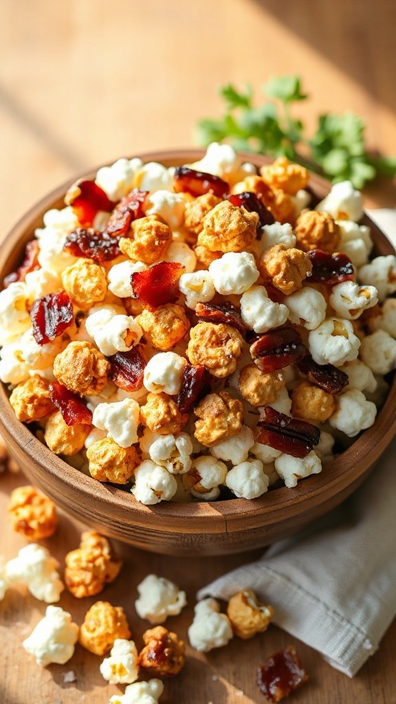 maple bacon popcorn clusters maple bacon popcorn clusters