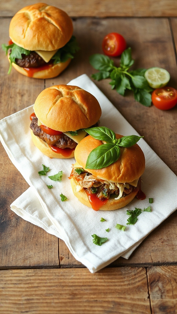 mini burgers for gatherings
