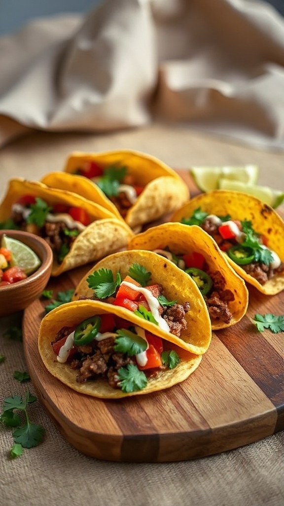 mini flavorful taco appetizer