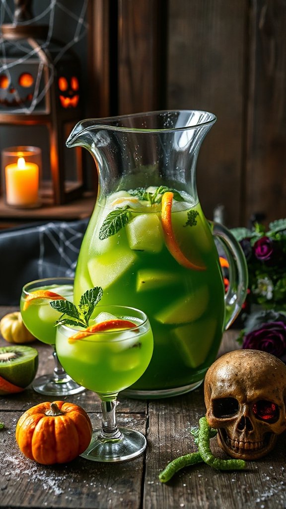 mischievous halloween green sangria mischievous halloween green sangria