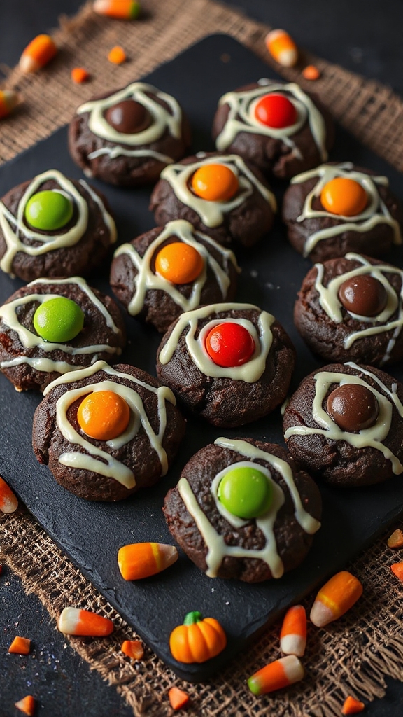 monster eye surprise cookies