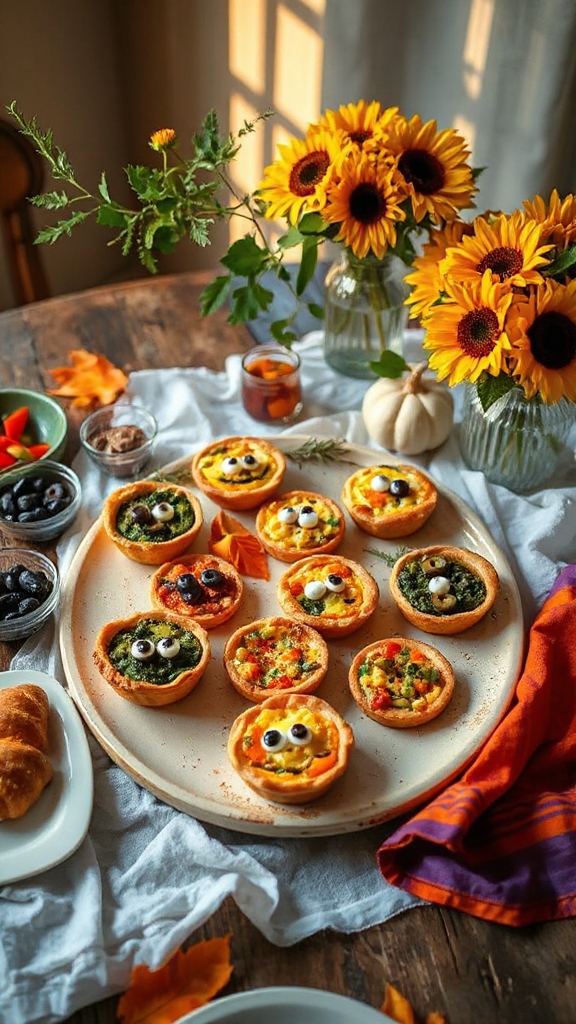 monster mini quiches recipe