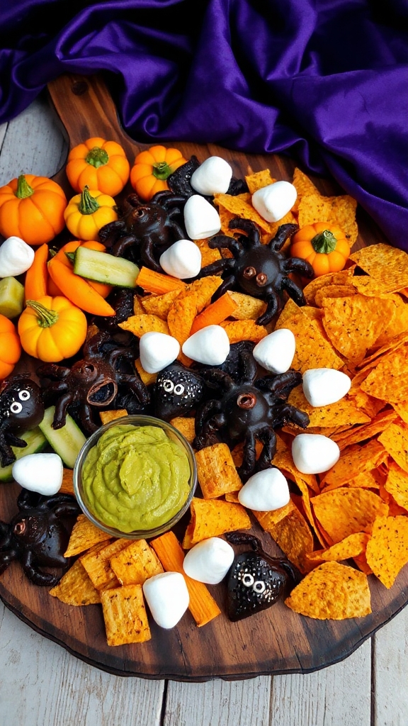 monster themed appetizer board