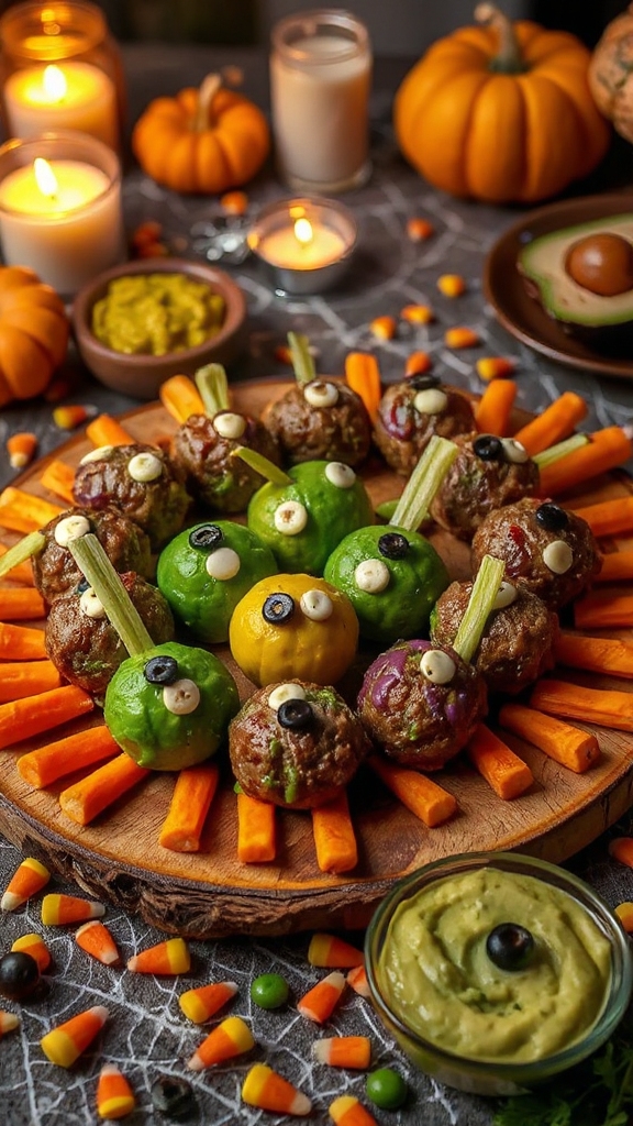 monster themed meatball recipe