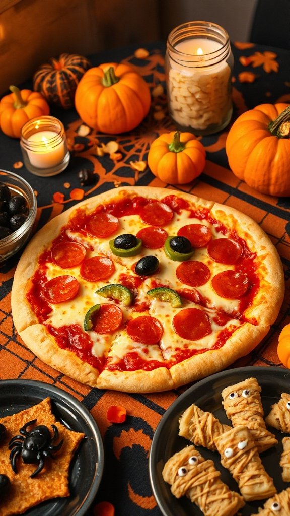 monster themed pizza creation monster themed pizza creation