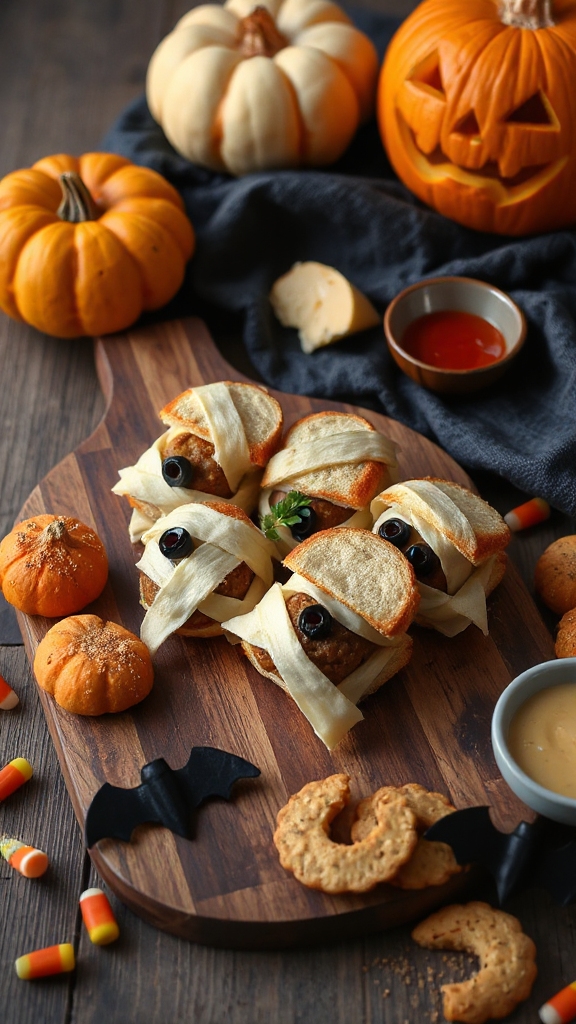 mummy meatball sliders recipe