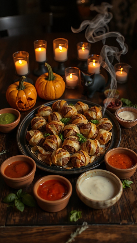mummy meatballs halloween recipe