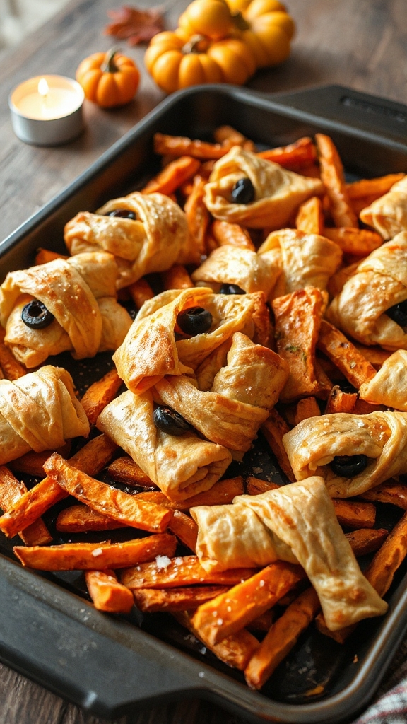 mummy wraps with fries