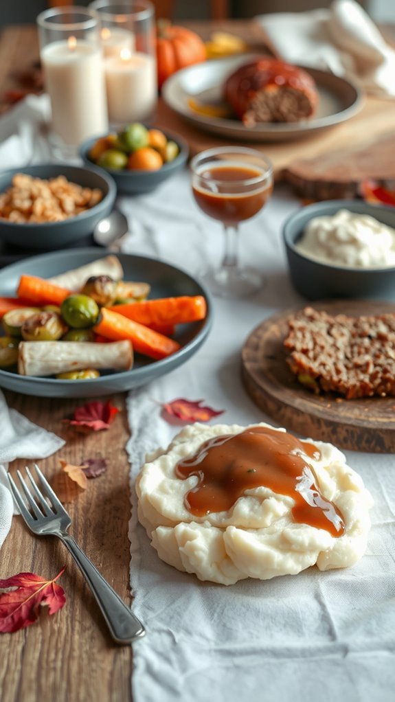 mushroom gravy enhances dishes