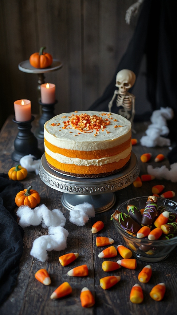 no bake halloween cheesecake delight
