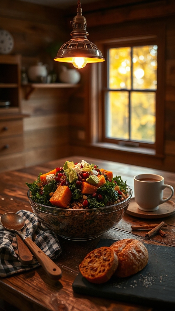 nourishing autumn quinoa bowl