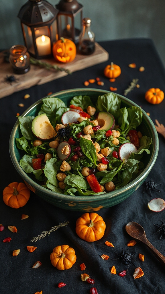 nutritious halloween salad medley