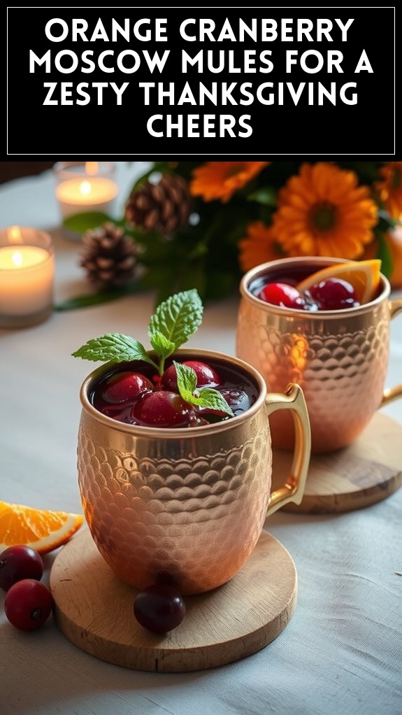 Orange Cranberry Moscow Mules for a Zesty Thanksgiving Cheers