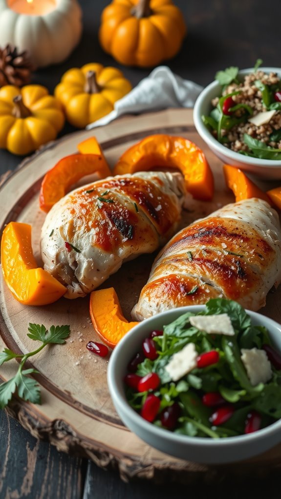 pair butternut squash thoughtfully