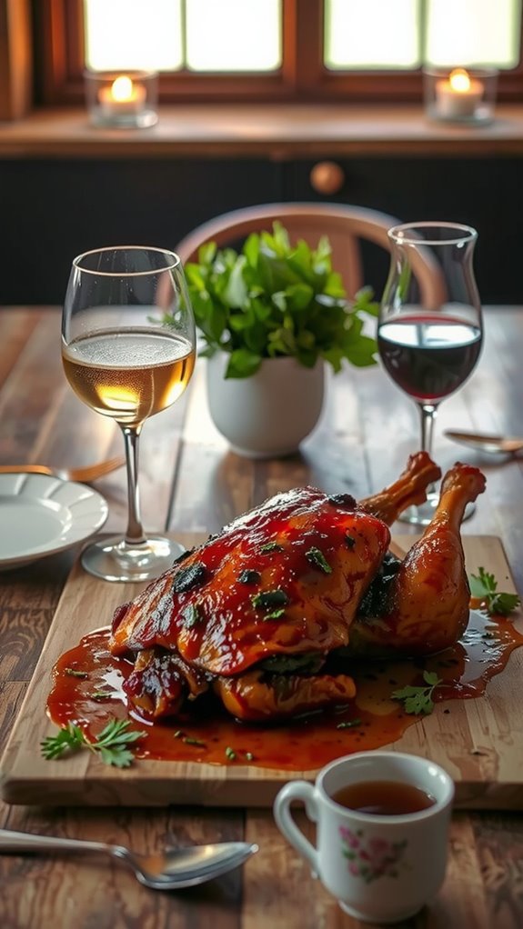 pair drinks with duck