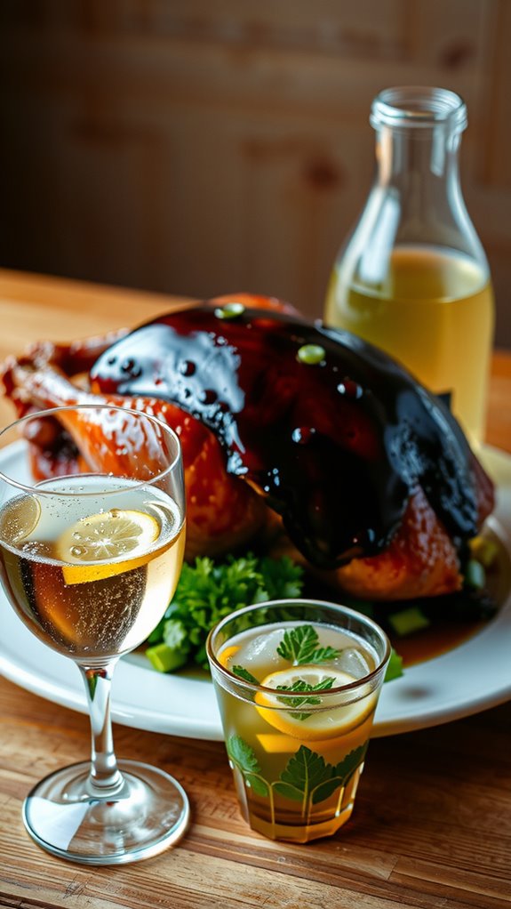 pair drinks with miso glazed turkey