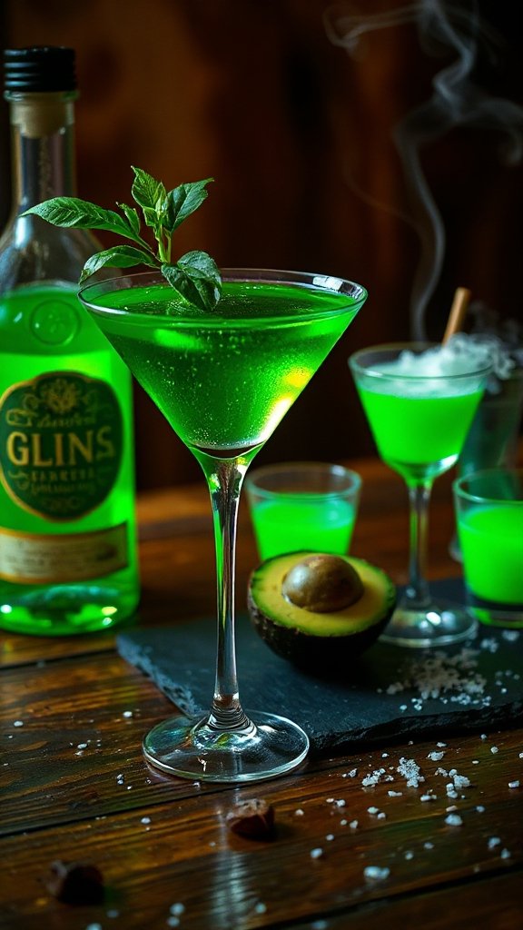 pesto infused martini creation pesto infused martini creation