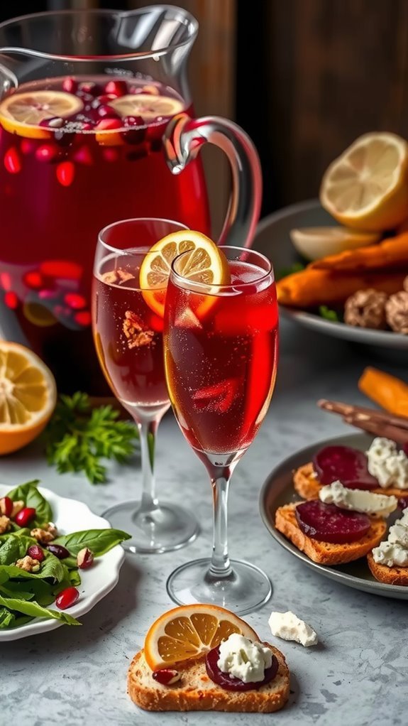 pomegranate prosecco punch pairings pomegranate prosecco punch pairings