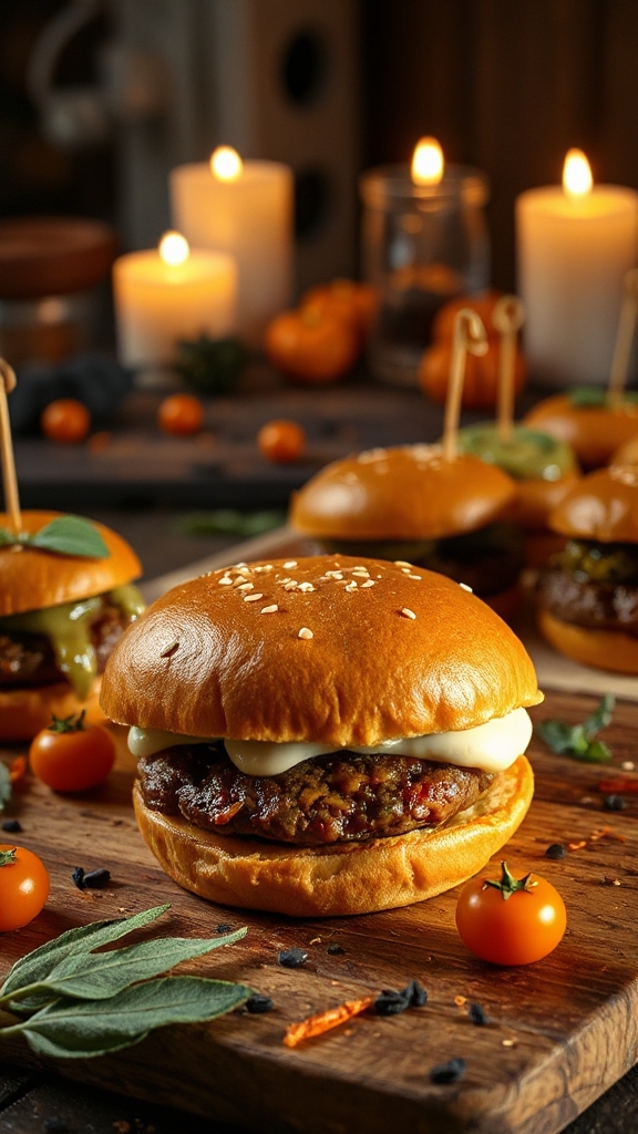 pumpkin and sage sliders
