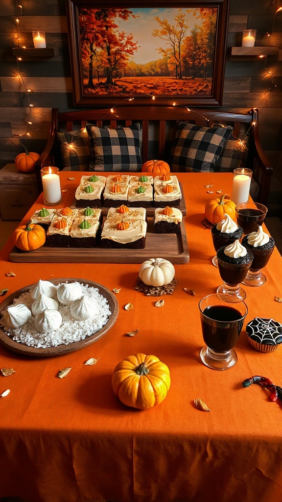 pumpkin infused festive brownies