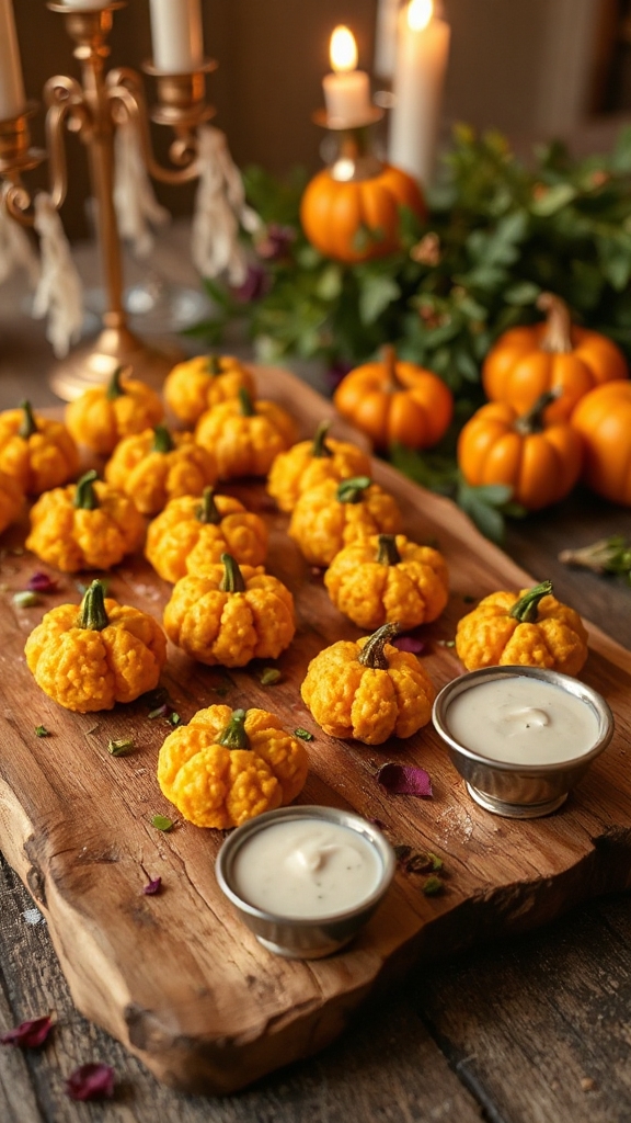 pumpkin risotto bite sized appetizers