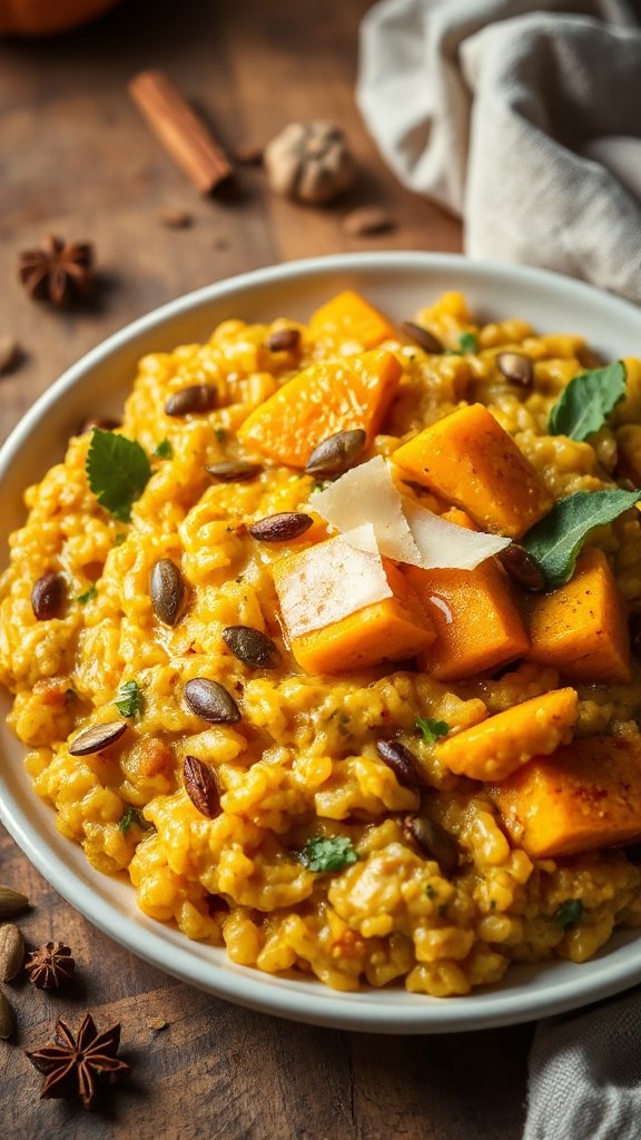 pumpkin risotto with cheese pumpkin risotto with cheese