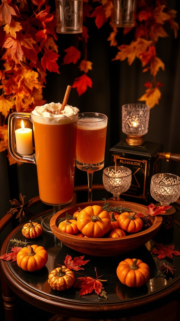 pumpkin spice cozy beverage