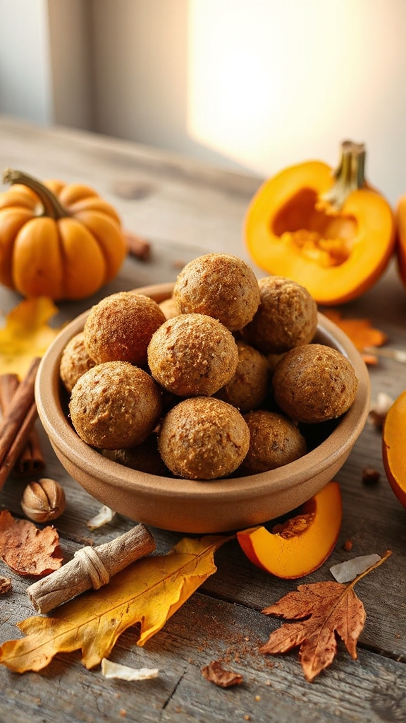 pumpkin spice energy bites