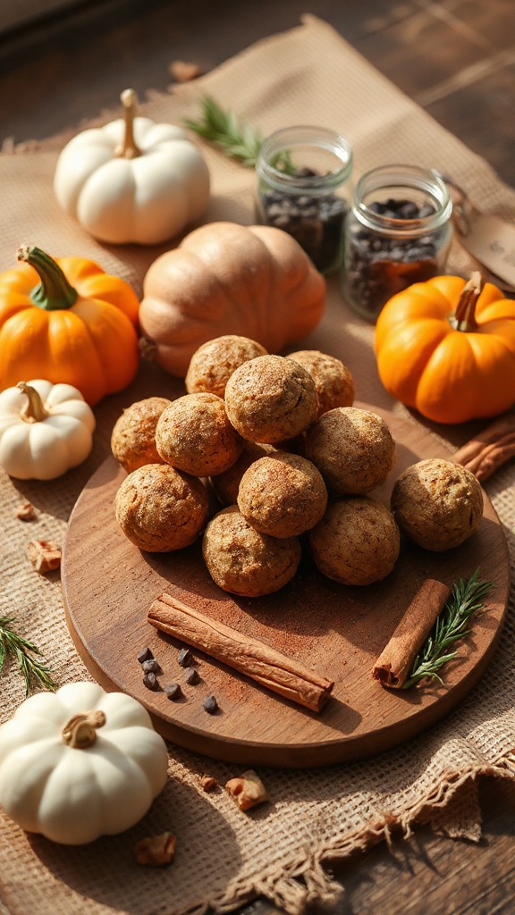 pumpkin spice no bake bites