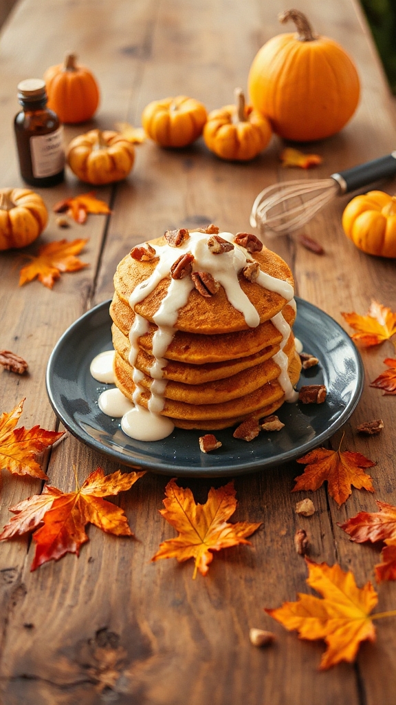pumpkin spice protein pancakes