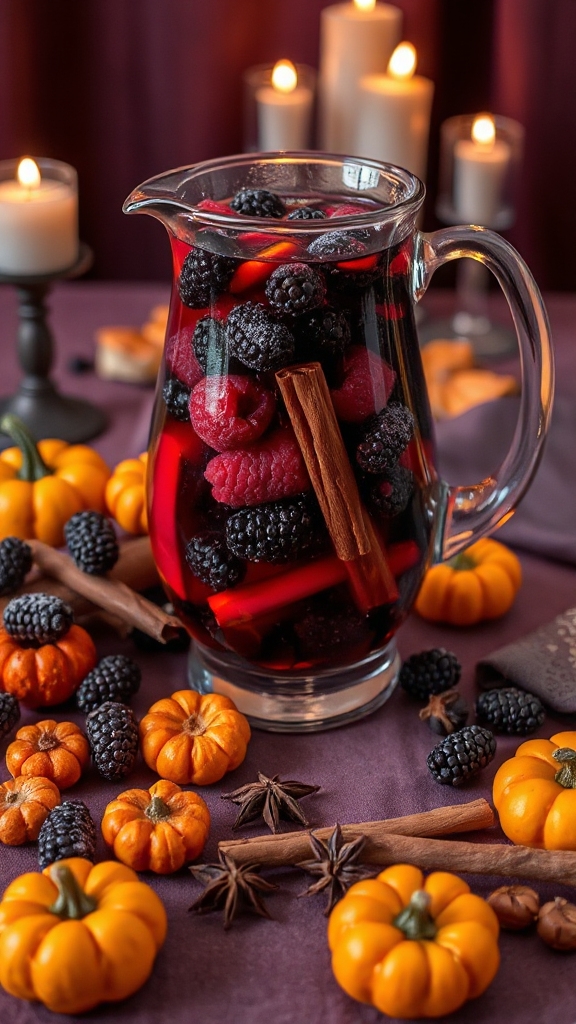 raspberry merlot halloween mixer