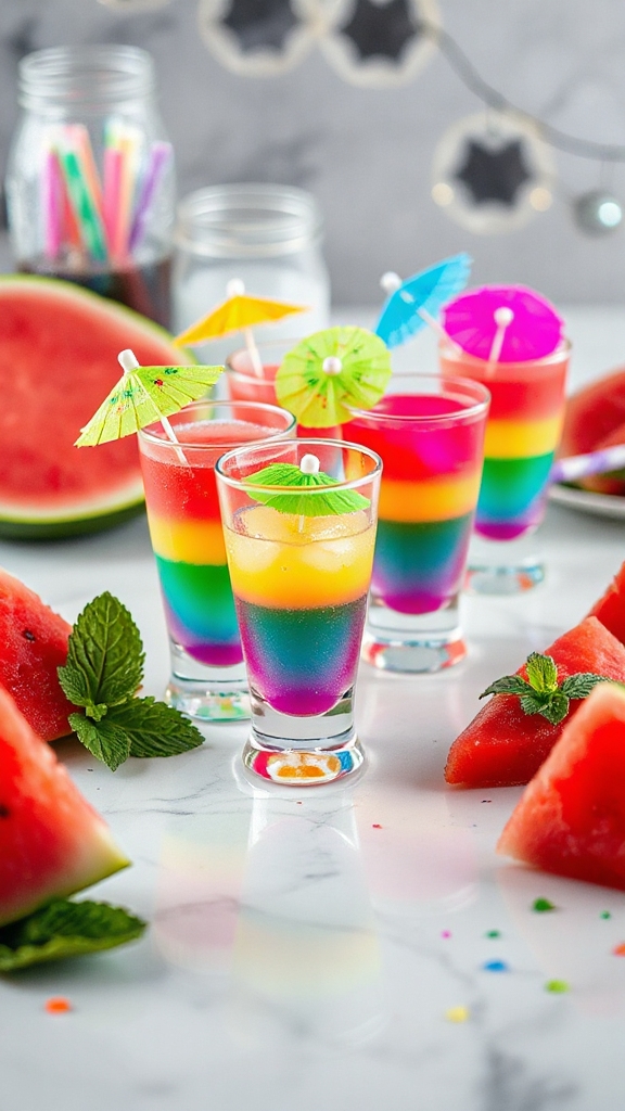 refreshing watermelon jello shots
