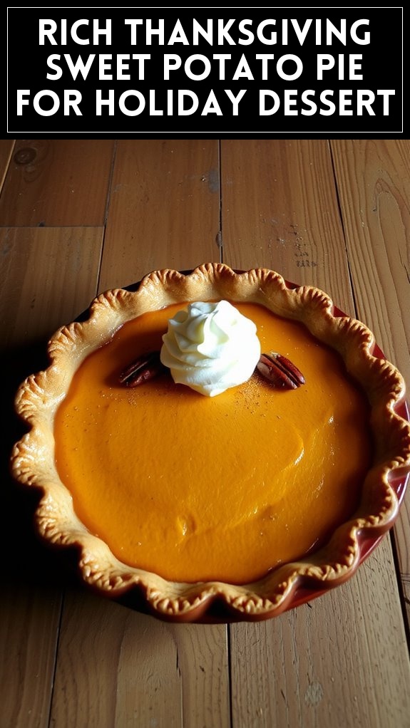 Rich Thanksgiving Sweet Potato Pie for Holiday Dessert