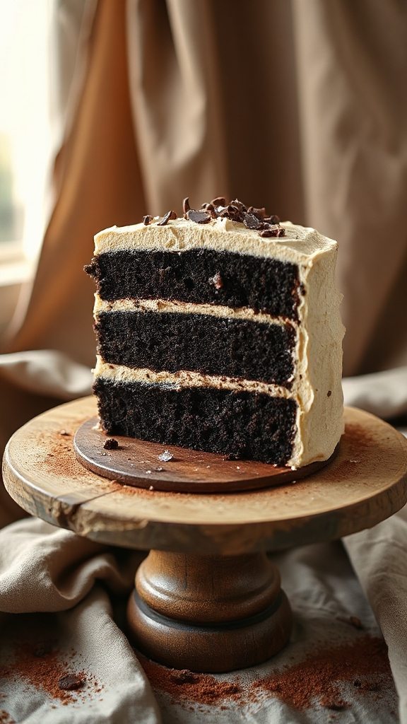 rich chocolate layer cake