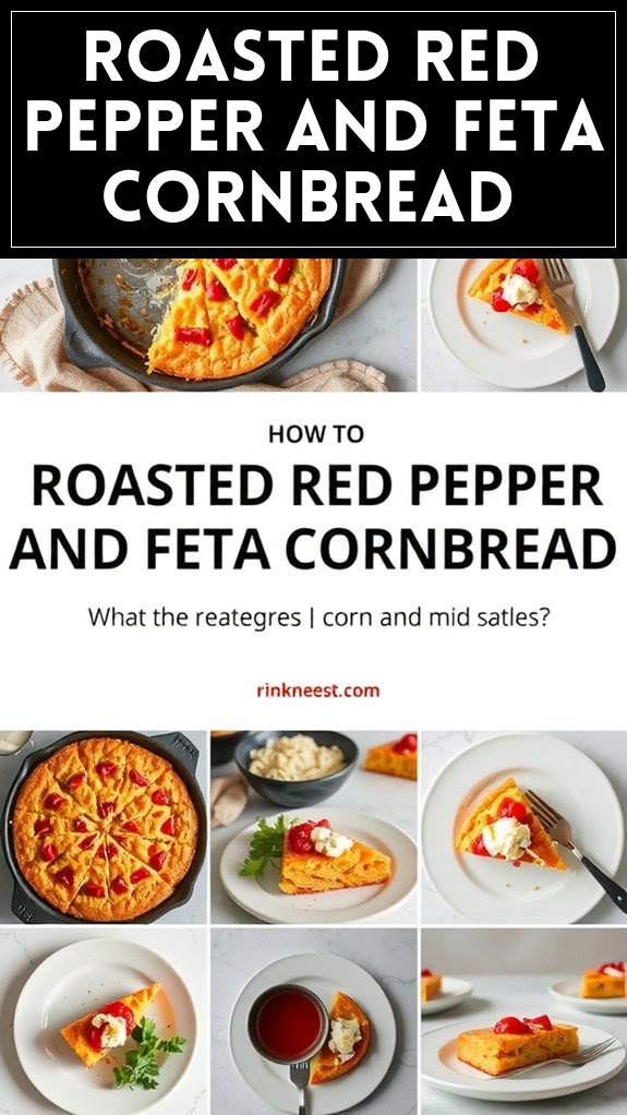 Roasted Red Pepper and Feta Cornbread