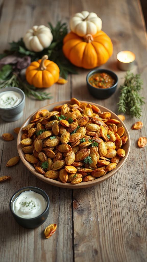 roasted pumpkin seed snack