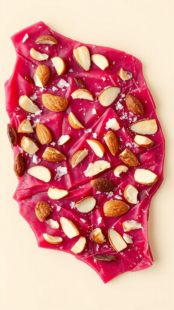 ruby chocolate almond bark