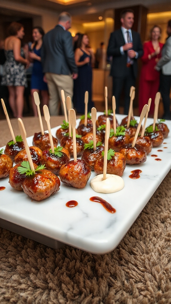 savory meatball appetizer skewers