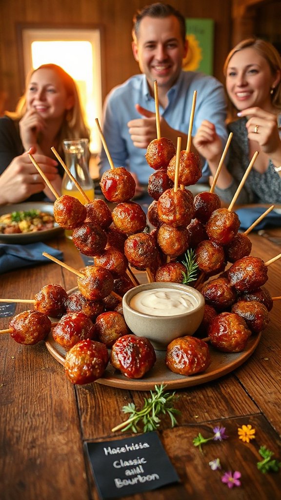 savory skewered meatball appetizer savory skewered meatball appetizer