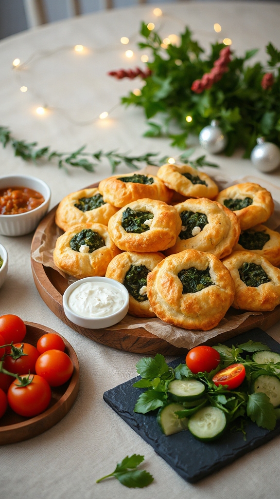 savory spinach feta pastries