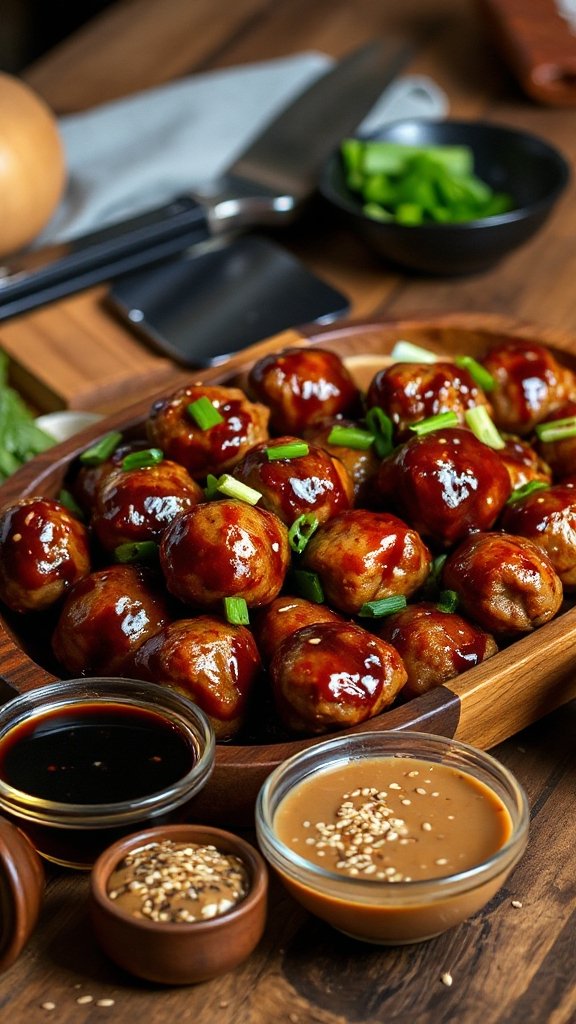savory teriyaki glazed meatballs savory teriyaki glazed meatballs