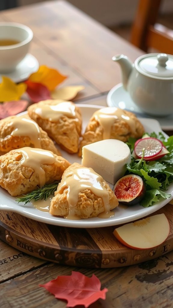 scones paired with cheese