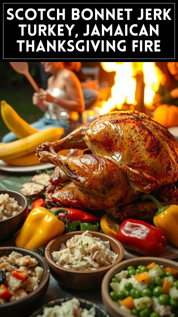 Scotch Bonnet Jerk Turkey, Jamaican Thanksgiving Fire