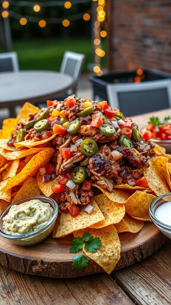 smoky bbq chicken nachos smoky bbq chicken nachos