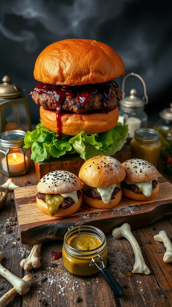 smoky brisket bbq burgers