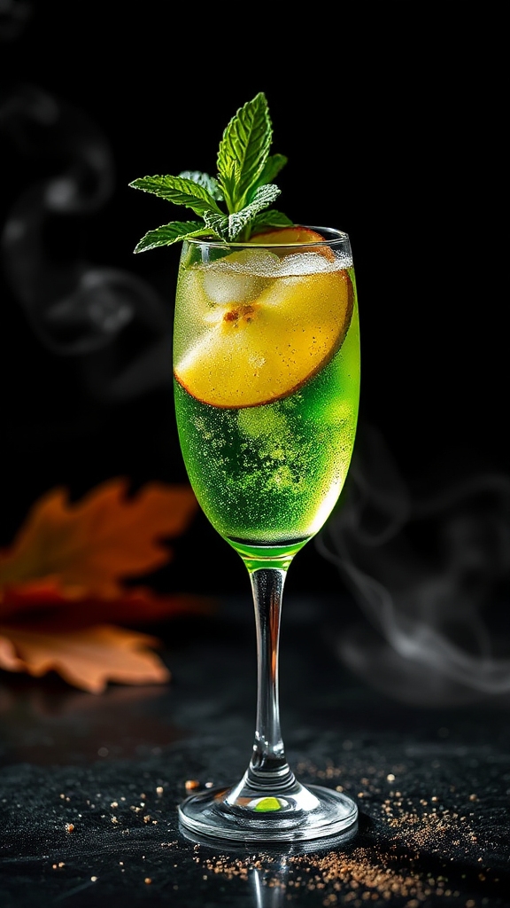 sparkling autumn cocktail delight