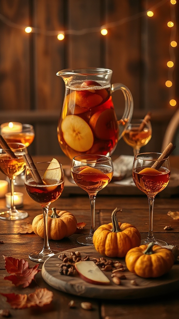spiced autumn apple sangria