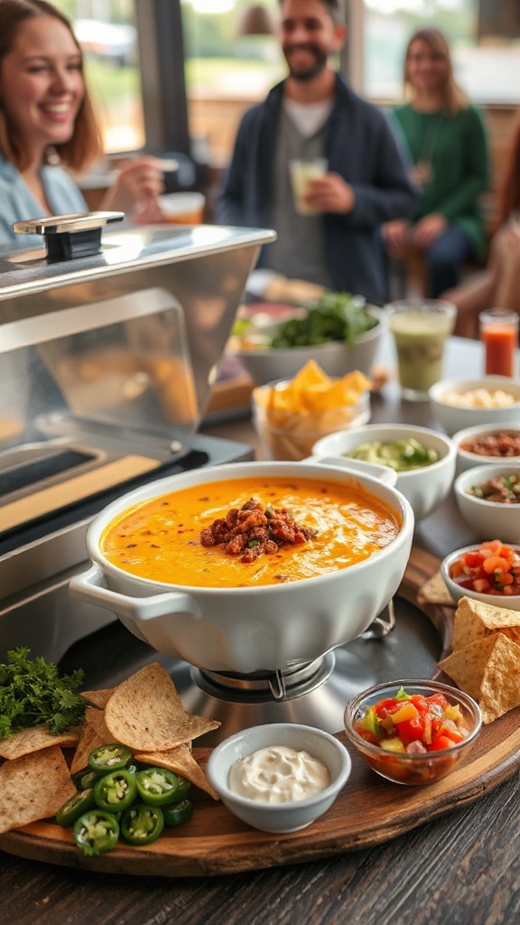 spicy chorizo cheesy dip